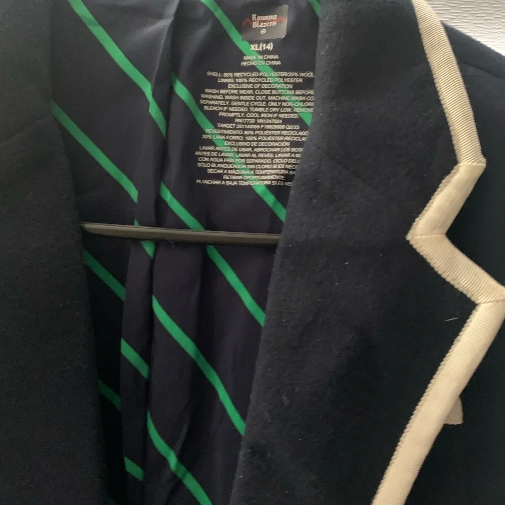 Kids Rowing Blazers for Target -Navy Blazer with White Trim - Picture 3 of 3